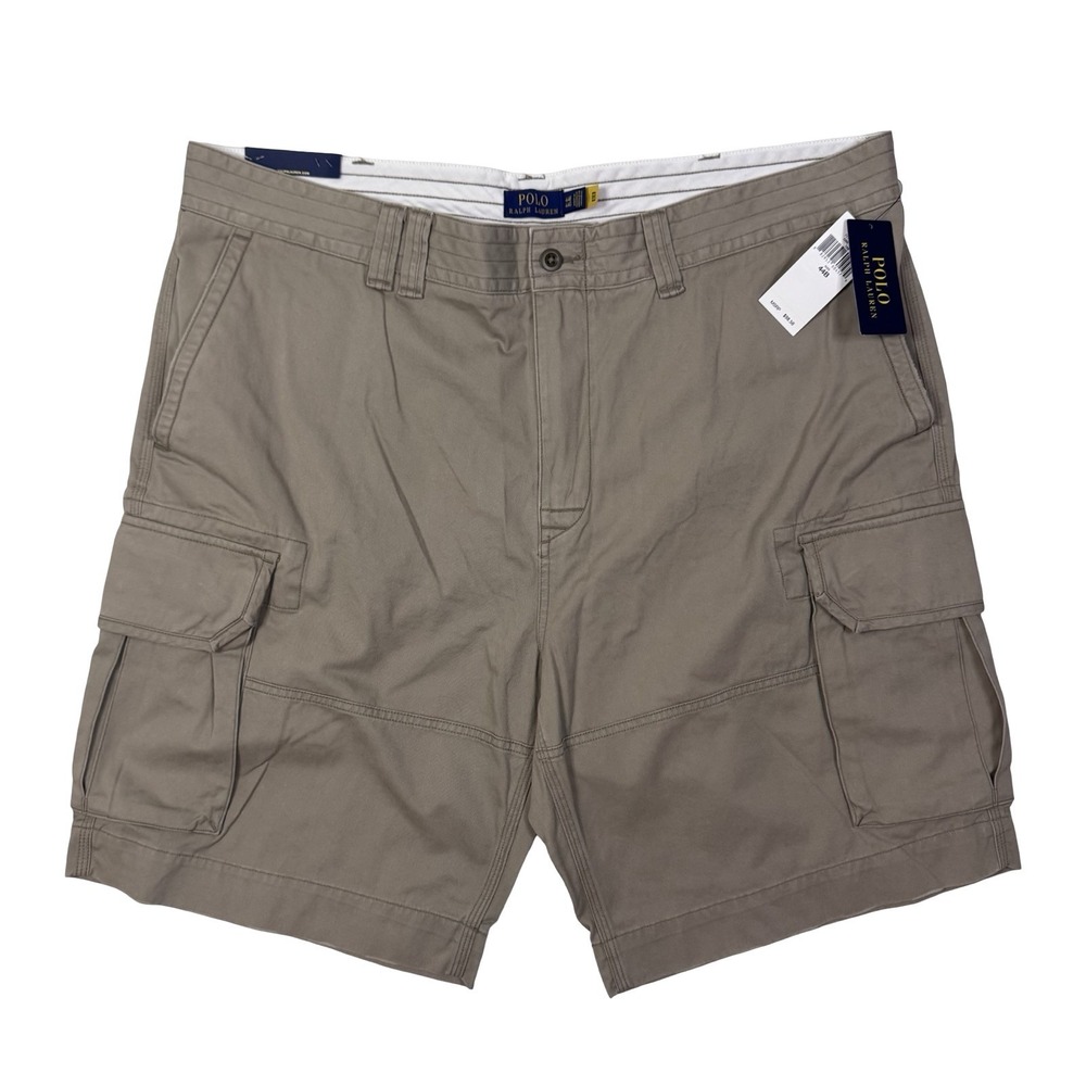 Polo Ralph Lauren Men's Cargo Shorts Khaki Tan Size 44B Classic Chino NWT
